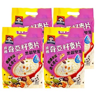 QUAKER 桂格 黑穀堅果奇亞籽麥片 10包, 310g, 4袋