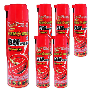 鱷魚 白蟻快速殺蹣滅蟑劑, 600ml, 6瓶