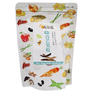 元氣家 梅汁青芒果乾 200g/包 - 酸甜Q彈 獨立包裝, 1包