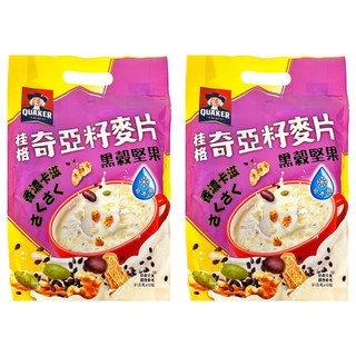 QUAKER 桂格 黑穀堅果奇亞籽麥片 10包, 310g, 2袋