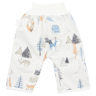 OhBabyLying 隔尿褲 高腰護肚柔軟面料 0-4歲寶寶適用, 冰雪樂園, M, 1件