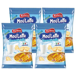 Piu Buono 牛奶太妃糖 義大利 Dolce Mente, 175g, 4袋