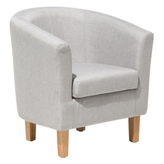 Hampton 漢汀堡 莫里斯休閒椅 石頭灰 亞麻布面料 實木腳