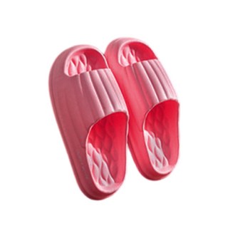 헨센 무소음 EVA 말랑 거실 슬리퍼, 진핑크, 1개