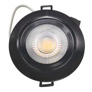 DANCELIGHT 舞光 8W 浩克崁燈 3000K 9cm 黃光 黑殼, 1個