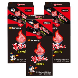 Samyang Foods 三養 火辣雞辣醬隨身包, 160g, 3盒