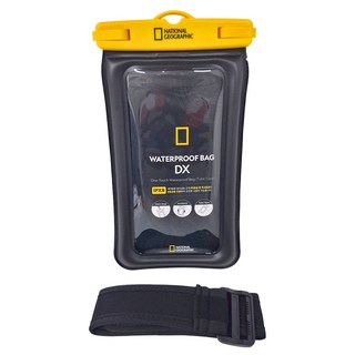 NATIONAL GEOGRAPHIC 國家地理 防水手機袋DX, 黃色, 1個