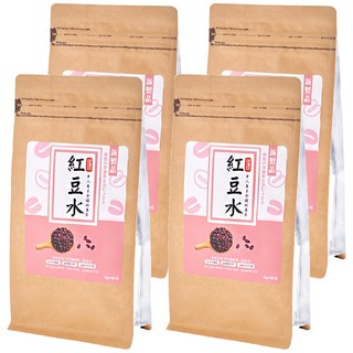 御復珍 紅豆水 純素食 獨立茶包, 9g, 20包, 4袋