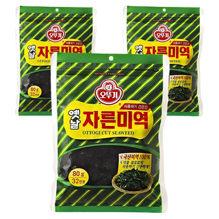 Ottogi切好的海帶, 80g, 3包