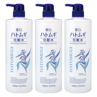 KUMANO 熊野油脂 麗白薏仁化妝水, 1L, 3瓶