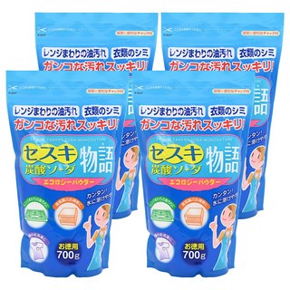 Kiyou 除虫菊 倍半碳酸鈉物語 多功能清潔劑 700g 特別夾鏈袋設計, 4包