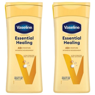 Vaseline 凡士林 Essential Healing 乳液 48H保濕滋養 含燕麥萃取, 200ml, 2瓶