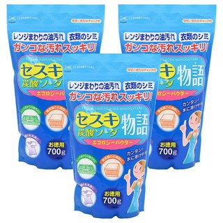 Kiyou 除虫菊 倍半碳酸鈉物語 多功能清潔劑 700g 特別夾鏈袋設計, 3包