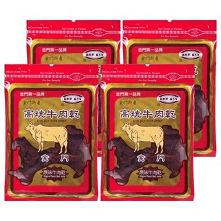 高坑 原味牛肉乾, 160g, 4包