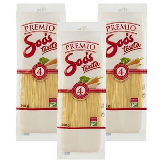 Soós Tészta 雞蛋天使髮絲麵, 200g, 3包