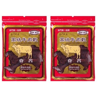 高坑 原味牛肉乾, 160g, 2包