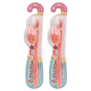 Wangta 兒童雙層軟毛牙刷, 顏色隨機, 1入, 2支