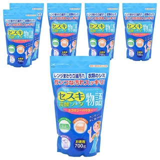 Kiyou 除虫菊 倍半碳酸鈉物語 多功能清潔劑 700g 特別夾鏈袋設計, 6包