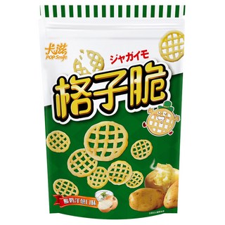 Pop-Smile 卡滋 格子脆 酸奶洋蔥口味 百搭洋芋餅體, 220g, 1包