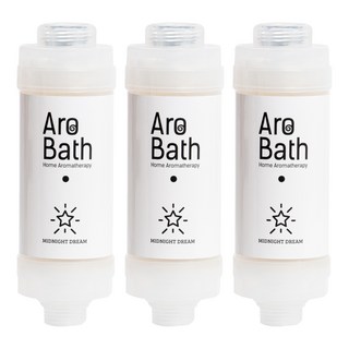 듀벨 아로바스 비타민 염소제거 향기 샤워필터, 3개, 미드나잇드림향