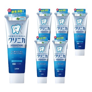 LION 獅王 固齒佳 酵素淨護牙膏 植萃酵素配方 溫和潔淨 呵護牙齦, 130g, 6條
