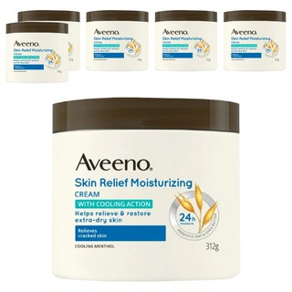Aveeno 燕麥高效舒緩潤膚霜, 312g, 6件