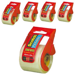 3M Scotch 迷你包裝膠帶切台 132D, 透明, 6個