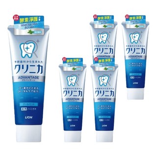 LION 獅王 固齒佳 酵素淨護牙膏 植萃酵素配方 溫和潔淨 呵護牙齦, 130g, 5條