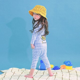 GOING KIDS 孩童格紋防曬泳衣