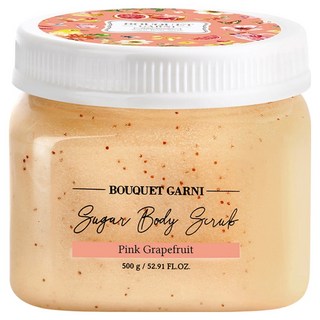 BOUQUET GARNI 身體去角質磨砂膏 粉紅葡萄柚 500g 細緻柔滑 透亮保濕 舒緩鎮靜, 1罐