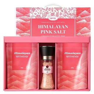 오르베 히말라야 핑크솔트 그라인더 170g + 리필 250g x 2p 선물세트, 1세트