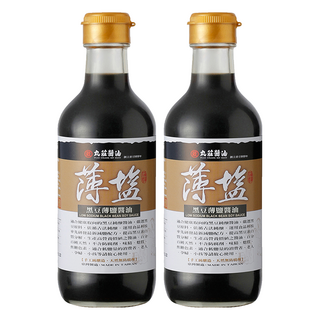 丸莊醬油 黑豆薄鹽醬油 180日天然發酵 不添加防腐劑, 300ml, 2瓶
