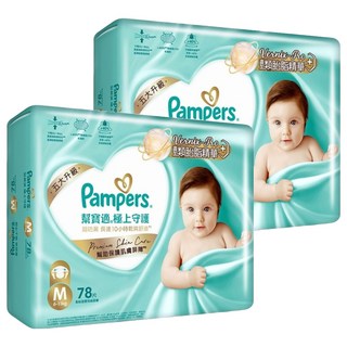 Pampers 幫寶適 原廠公司貨 極上守護 一級幫黏貼型護膚尿布/紙尿褲 6~11kg, M, 156片