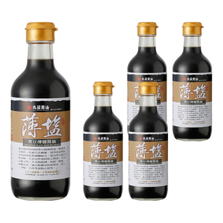 丸莊醬油 黑豆薄鹽醬油 180日天然發酵 不添加防腐劑, 300ml, 5瓶