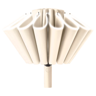 反光反向自動傘, 32骨, 碰擊布+黑鋼+纖維傘架, 575g, 梧桐米