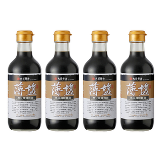 丸莊醬油 黑豆薄鹽醬油 180日天然發酵 不添加防腐劑, 300ml, 4瓶