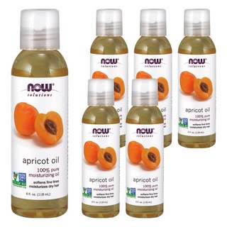 NOW Foods 純杏桃核仁保濕油, 118ml, 6瓶