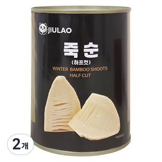 JIULAO 半切竹筍罐頭, 2個, 552g