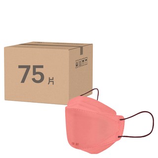 淨新科技 兒童4D立體細耳醫療口罩, 25片, 3盒, 霧粉色