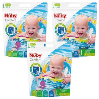 Nuby 游泳尿布 男, L, 9片