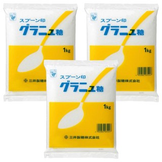 三井 細砂糖 1kg 3包 - 細緻易溶 烘焙烹飪調味首選
