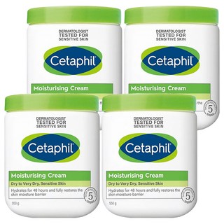 Cetaphil 舒特膚 保濕霜 深層滋潤 快速吸收 舒緩乾燥及敏感肌膚, 550g, 4罐