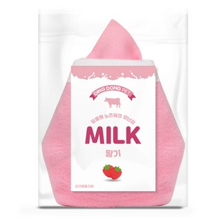 딩동펫 반려견 노즈워크 우유 장난감, 딸기, 1개