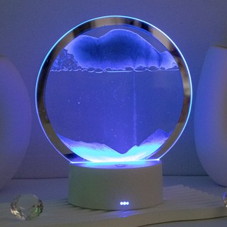 아트조이 LED 샌드아트 모래시계 무드등, 블루
