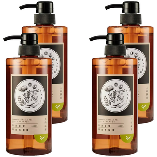tsaio 上山採藥 日光金萱頭皮洗髮露 600ml 金萱茶萃取 調理舒緩頭皮 強化髮絲活力 檸檬香, 4瓶