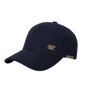 Jeep 男女通用休閒時尚Frieze簡約Logo基本款棒球帽, 1個, 海軍藍