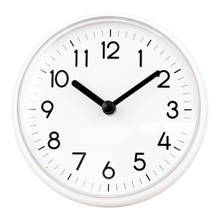 코멧 홈 국내생산 라운드 욕실 흡착 방수시계(건전지 포함), 모던화이트