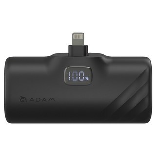 ADAM elements 亞果元素 LED顯示口袋型行動電源 Lightning, GRAVITY F5L, 黑色