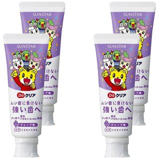 SUNSTAR 三詩達 巧虎兒童牙膏, 清淡水果香味, 潔淨牙齒, 維護口腔健康, 保持口氣清新, 70g, 4條
