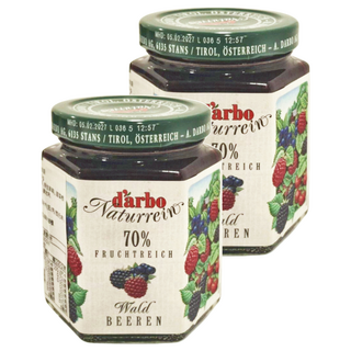 d'arbo 徳寶 奧地利天然果肉果醬 70%森林莓果, 200g, 2罐